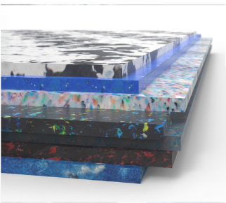 Plaques et planches en plastique recyclé
