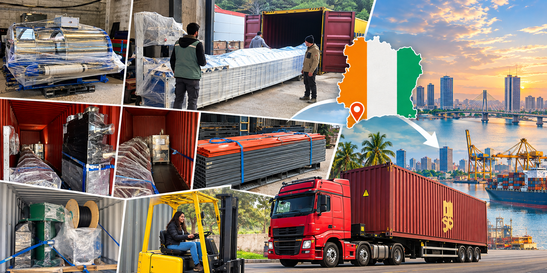Export industriel Carbon Blue vers Abidjan